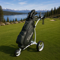 Birdie1 Hvit 2026 Elektrisk golftralle med motorbrems og lithiumbatteri