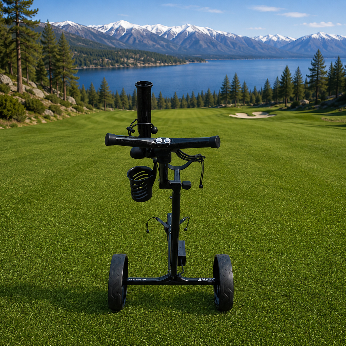 BlackBirdie1 Elektrisk Golftralle med Motorbrems