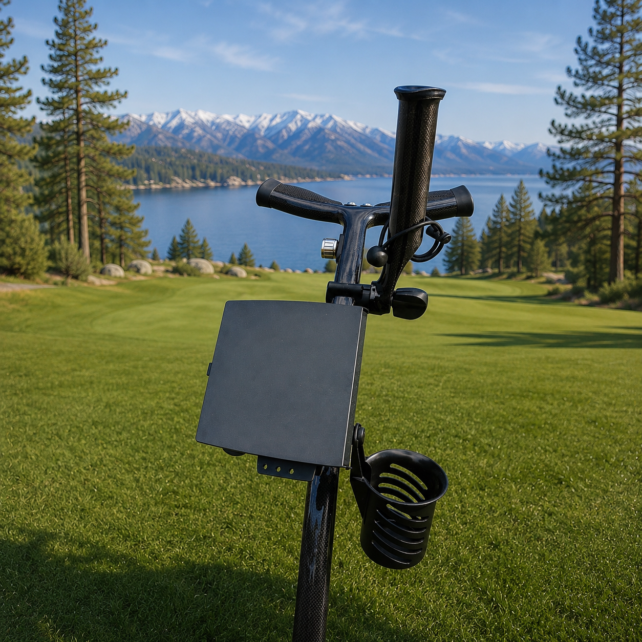 BlackBirdie1 Elektrisk Golftralle med Motorbrems